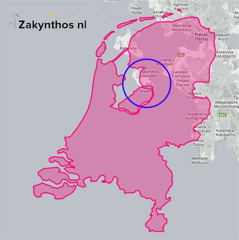 Hoe Groot Is Zakynthos Vergeleken Met Nederland Zakynthos Nl