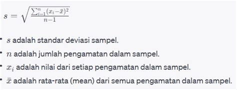 Standar Deviasi Dan Contoh Penerapannya Pengertian Perbedaan