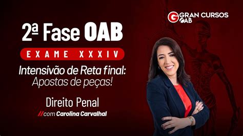 Fase Do Exame Xxxiv Oab Intensiv O De Reta Final Apostas De Pe As