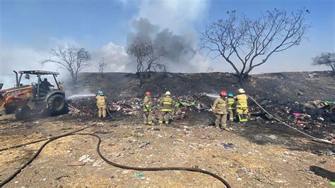 Se Declara Controlado Incendio En Antiguo Basurero De Matatl N En