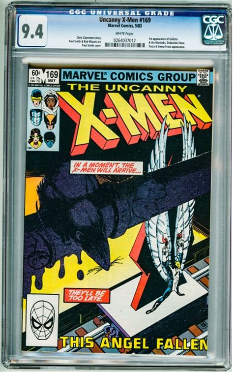 The Uncanny X Men 169 Direct Edition 1983 CGC 9 4 Comic Books