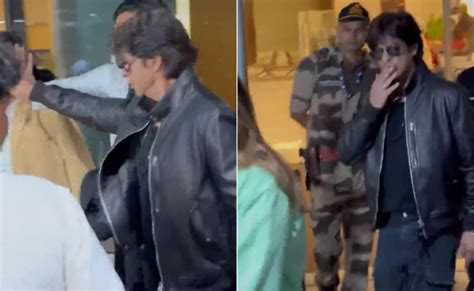 Viral Shah Rukh Khan Pushes Away Hand Of Fan Trying To Click Selfie At