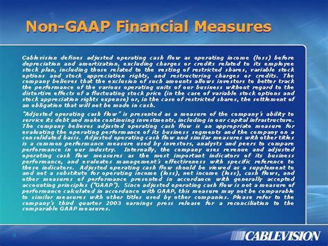 Non Gaap Financial Measures