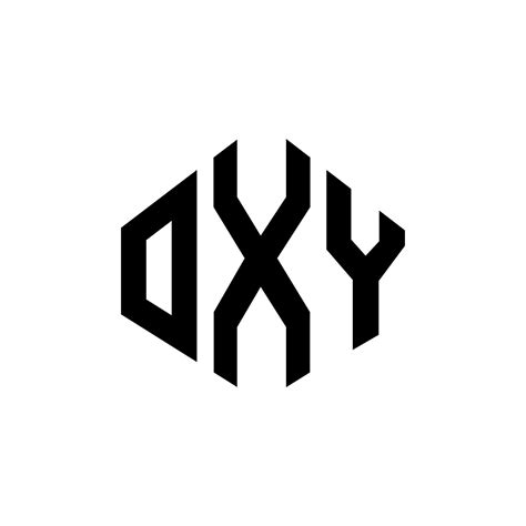 OXY letter logo design with polygon shape. OXY polygon and cube shape ...