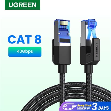 Ugreen สายเคเบล อเธอรเนต Cat 8 40 Gbps 2000 Mhz สาหรบแลปทอป Ps