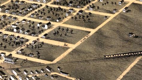 Pleasant Hill Missouri 1869 Panoramic Birds Eye View Map 6646 Youtube