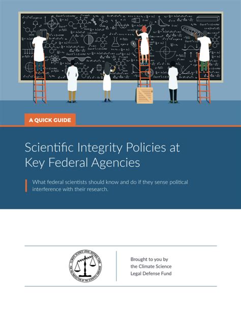 Guides To Scientific Integrity At Federal Agencies Climate Science