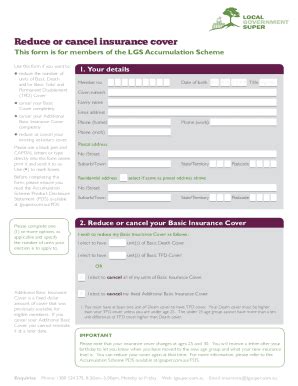 Fillable Online Superannuation Forms And Brochureslocal Government