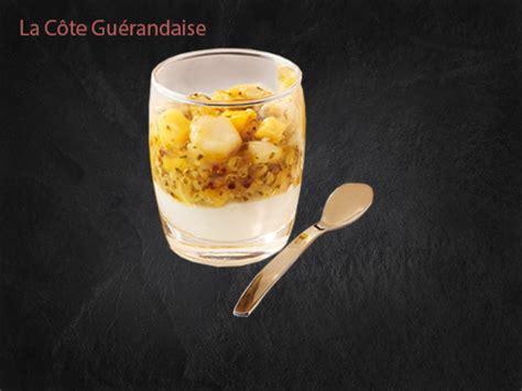 Verrine Saint Jacques mangue Boucherie La Cote guérandaise