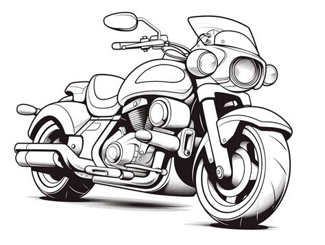 Adult Coloring Police Motorcycle Coloring Page