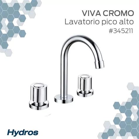 Combo Griferia Ba O Hydra Viva Cromo Lavatorio Bidet Ducha Hydros