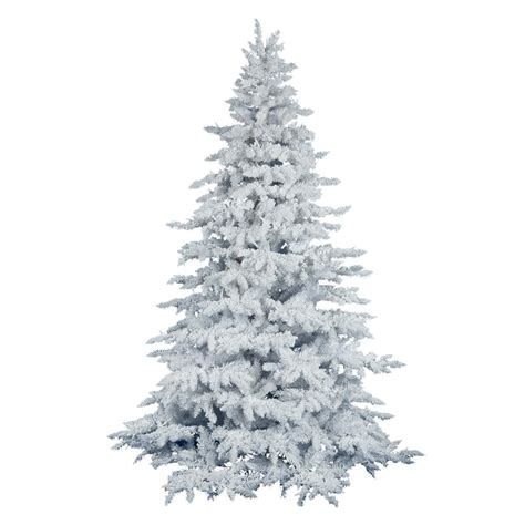 Vickerman 9-ft White Spruce Flocked Artificial Christmas Tree at Lowes.com