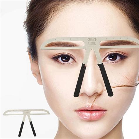 Stainless Golden Ratio Caliper Ruler Brow Stencil Template Eyebrow