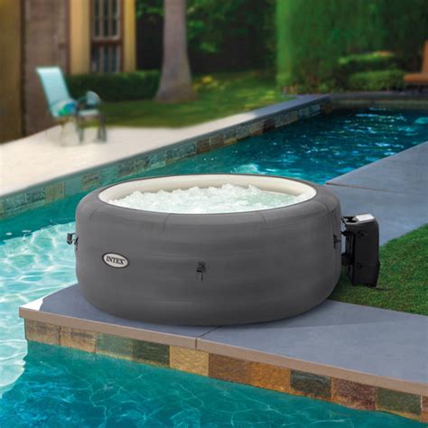 Intex Volt Person Jet Round Inflatable Hot Tub Wayfair Canada