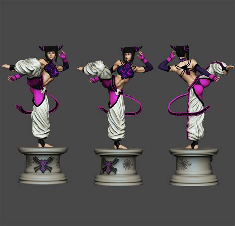 3d File Juri Han Street Fighter 🗿・3d Printing Idea To Download・cults