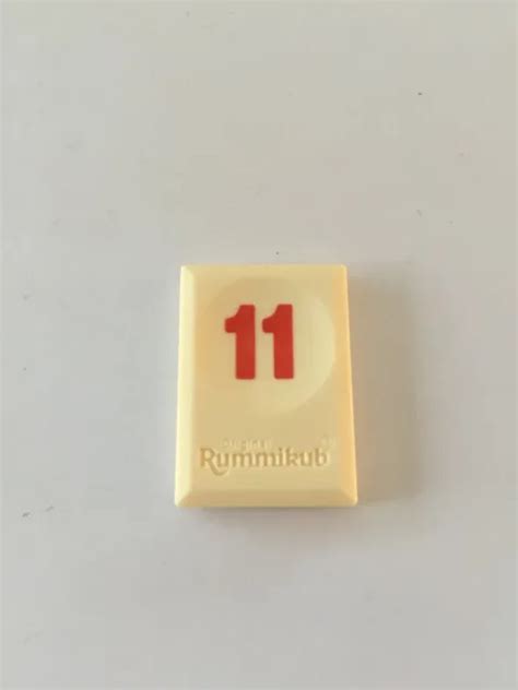 Tuile Chiffre Onze Rouge Pi Ce Rummikub Le Rami Des Chiffres Jeu De