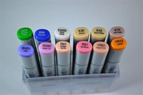 Copic Sketch Markers Set of 12 EX-03 - Alcohol Markers | Reliance Fine ...