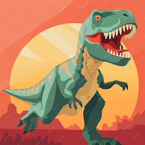Premium Vector Cartoon Velociraptor