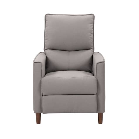 Corliving Fauteuil Inclinable Manuel Alder En Gris Clair Home Depot