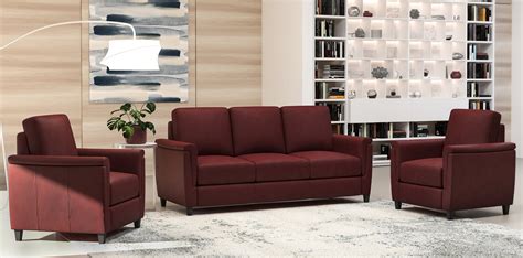 Westland And Birch Altimo 3 Piece Leather Living Room Set Wayfair Ca