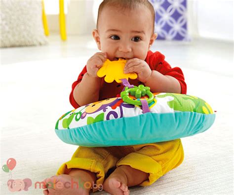 Бебешка възглавничка за игра по корем Fisher Price - Палечко.БГ ...