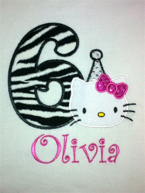 Personalized Hello Kitty Birthday Shirt 2300 Via Etsy Hello