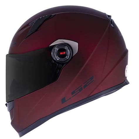 Capacete LS2 FF358 Monocolor Vermelho Fosco Só Capacetes