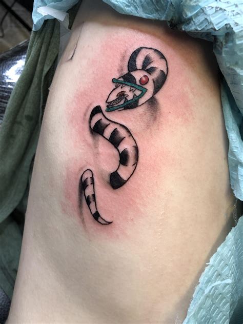 Sandworm Beetlejuice Tattoo