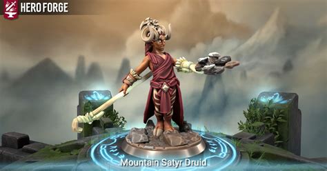 Mountain Satyr Druid Made With Hero Forge