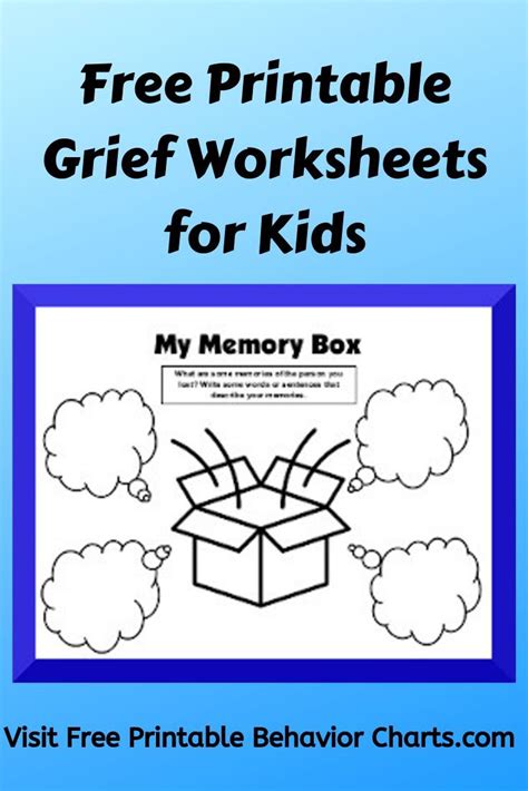 Free Grief Therapy Worksheets