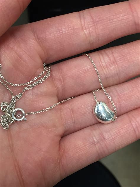 Tiffany And Co Sterling Silver Bean Necklace At Stdibs Bean