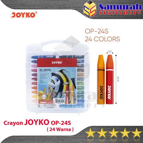 Jual Crayon Joyko OP 24s Krayon Minyak Isi 24 Warna Oil Pastel OP