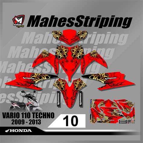 Jual Decal Stiker Fullbody Vario 110 Techno Karbu 2009 2013 Sticker