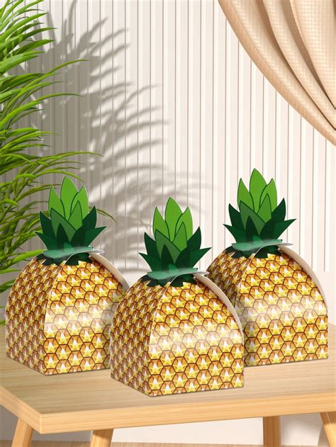 Pcs Pineapple Shaped Gift Box Pineapple Gift Box Gift Wrapping