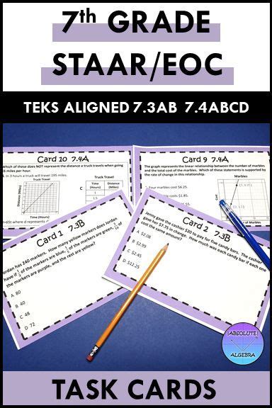 Th Grade Staar Eoc Teks Aligned Task Cards A B And A B C D