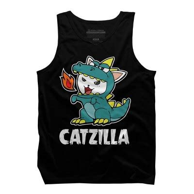 Men's Design By Humans Catzilla Halloween Costume Dragon Monster Kitten ...