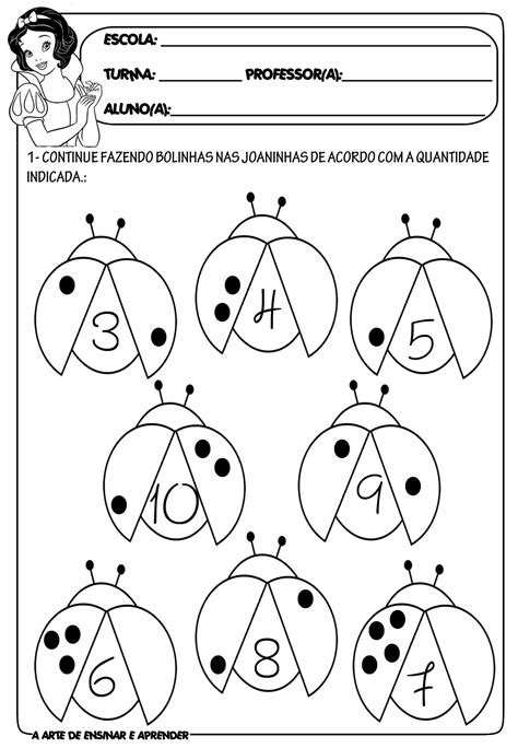 Atividade De Matematica Jardim 1 Educação