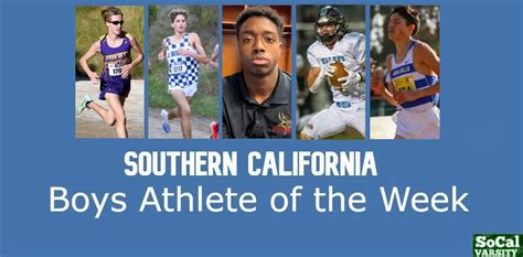 Vote Southern California Boys Athlete Of The Week December 2 Daily News