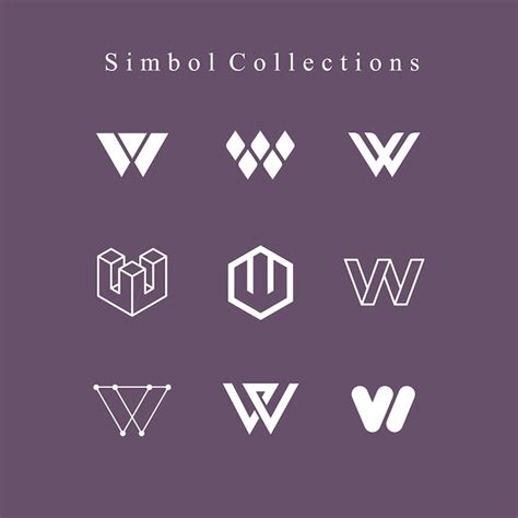 Premium Vector | W logo icon collections