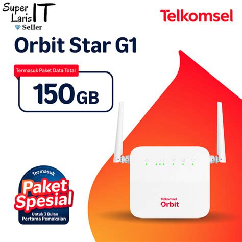 Jual Telkomsel Orbit Star G1 HKM0130 Modem Wifi 4G Free 150GB 2 Antena