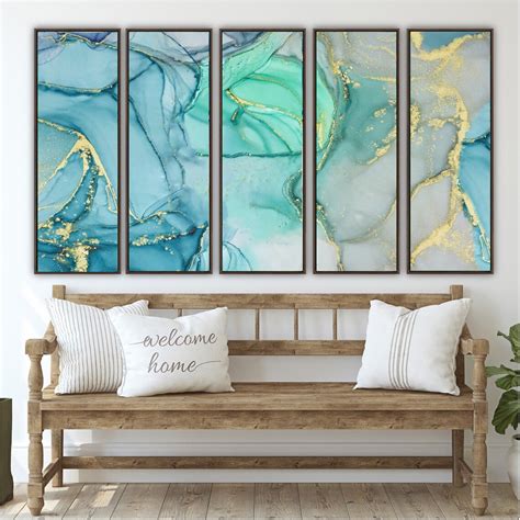 Framed Wall Art Set Extra Large Canvas Art Wood Framed Wall Etsy