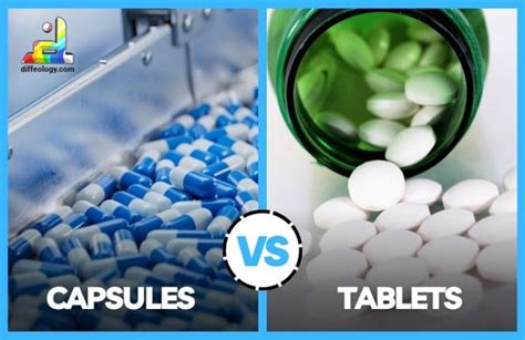 Difference Between Capsules And Tablets Diffeology