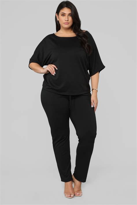 Lounge With Me Set Black Fashion Nova