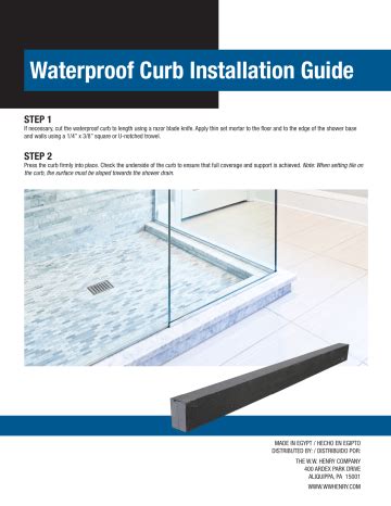 Everbilt EVB60SC 60 In XPS Waterproof Curb For Showers Installation