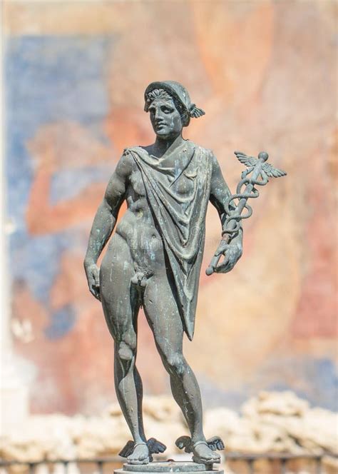 God Hermes Statue Stock Photo Image 60009543