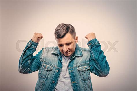Joyful A Very Happy Man Stock Image Colourbox