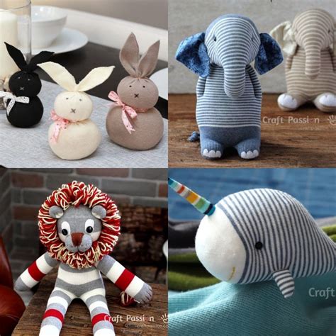 20 Cute And Easy Diy Sock Plushies Craftsy Hacks Diy Sock Toys Sock