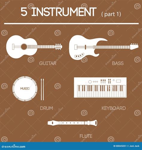 instrument part  stock illustration illustration  brown