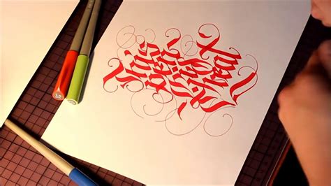 Pilot Parallel Lettering Pen Test By Theosone Youtube