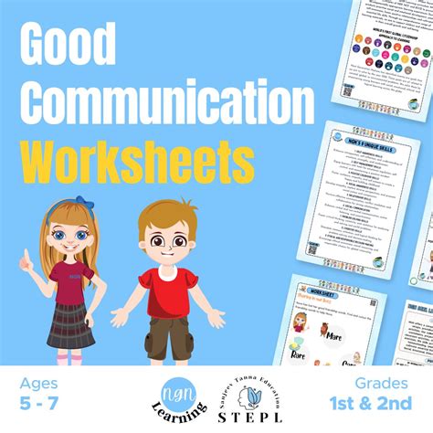 Good Communication Worksheets Ngn Learning